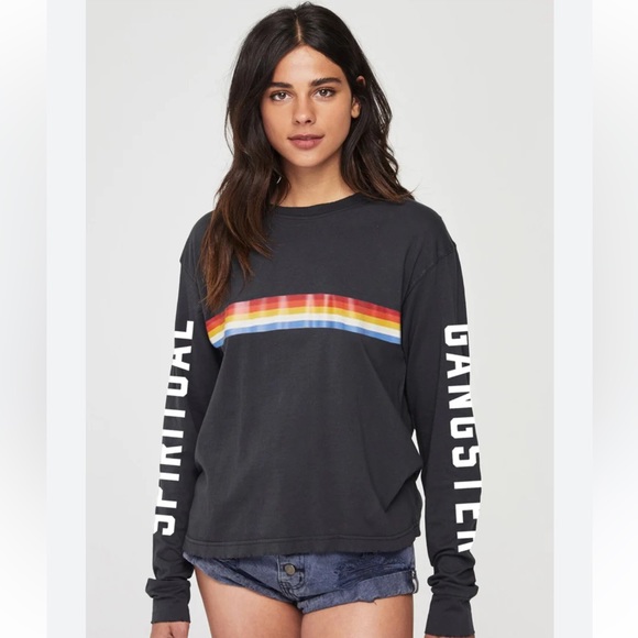 Spiritual Gangster Black Game Changer Crewneck Long Sleeve - XS - Picture 1 of 7